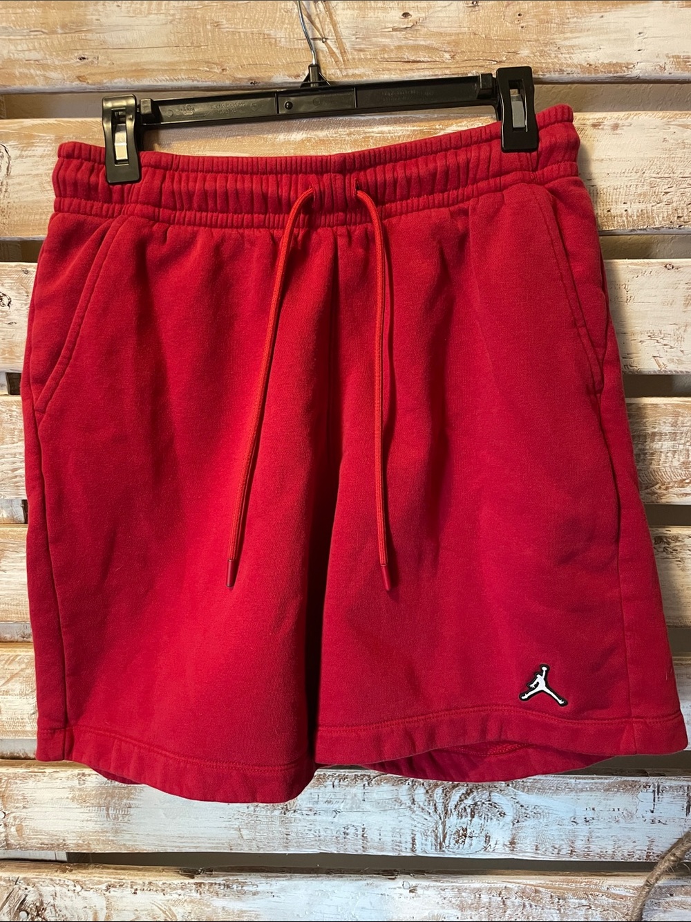 Jordan Men's Red Fleece Shorts Size Medium